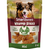 Produktbild von SmartBones Mini Chicken Wrapped Sticks Hundesnack Huhn ohne Farb- und Aromastoffe sowie ohne Konservierungsstoffe