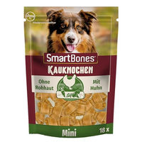 Produktbild von Smartbones Mini Kauknochen Huhn Kausnack für kleine Hunde ohne Farb- und Aromastoffe sowie Konservierungsstoffe 18 Stück