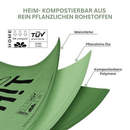 SMARTPAWS Hundekotbeutel biologisch abbaubar und heimkompostierbar mit Bio Beutelspender 240 Stück – Bild 1 von 5
