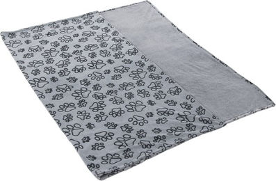 Smartpet Pawzzz Hundedecke aus Microfaser in Grau/Schwarz Größe L 200 x 150 cm – Bild 1 von 1