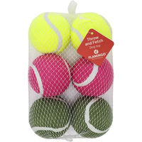 Produktbild von Smash Flamingo Hundespielzeug Tennisball Mehrfarbig 6er Pack