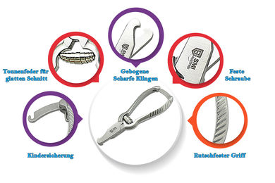 SMI Krallenschere aus Edelstahl für Hunde und Katzen in Silber – Bild 1 von 7