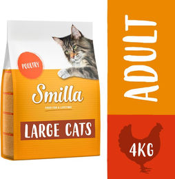 Smilla Adult Large Cats Katzenfutter Geflügel 4 kg laktosefrei ohne Zusatzstoffe – Bild 1 von 1