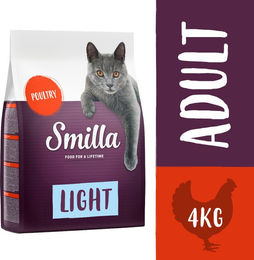 Smilla Adult Light Geflügel Katzenfutter für Wohnungskatzen ohne Zucker zur Gewichtskontrolle 4 kg – Bild 1 von 1