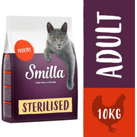 Produktbild von Smilla Adult Sterilised Geflügel Katzenfutter Sparpaket 2 x 10 kg