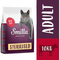 Produktbild von Smilla Adult Sterilised Katzenfutter mit Rind 2 x 10 kg
