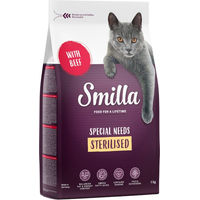 Produktbild von Smilla Adult Sterilised Katzenfutter mit Rind 4 kg