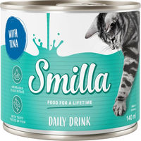 Produktbild von Smilla Daily Drink Katzen-Suppe mit Thunfisch Stückchen in Sauce ohne Zucker 24 x 140 ml