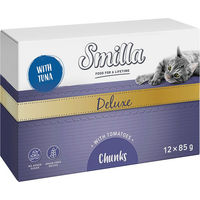 Produktbild von Smilla Deluxe Katzen Häppchen Thunfisch in Sauce getreidefrei und ohne Zucker 12 x 85 g - 12 x 85 g