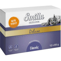 Produktbild von Smilla Deluxe Katzen Nassfutter Stückchen in Sauce Pute 12 x 85 g getreidefrei - 12 x 85 g