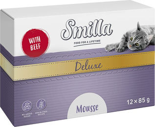 Produktbild von Smilla Deluxe Mousse Herz mit Rind getreidefrei 12 x 85 g - 12 x 85 g