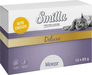 Produktbild von Smilla Deluxe Mousse Huhn Getreidefrei und Ohne Zucker 12 x 85 g - 12 x 85 g