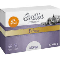 Produktbild von Smilla Deluxe Mousse Pute mit Basilikum getreidefrei und ohne Zucker 12 x 85 g - 12 x 85 g