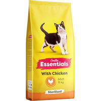 Produktbild von Smilla Essentials Adult Sterilised Katzenfutter mit Huhn 15 kg