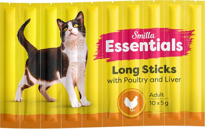 Produktbild von Smilla Essentials Crunchy Sticks Geflügel und Leber Leckerli 50 g