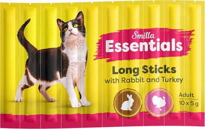 Produktbild von Smilla Essentials Crunchy Sticks Kaninchen und Pute getreidefrei und ohne Zucker 10 x 5 g