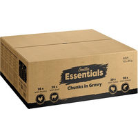 Produktbild von Smilla Essentials Katzen Nassfutter Adult Stückchen in Sauce Rind Geflügel Pute Lachs 112 x 85 g