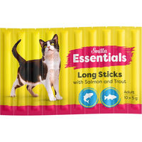 Produktbild von Smilla Essentials Sticks Lachs und Forelle Katzen Leckerli 50 g