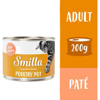 Produktbild von Smilla Geflügeltöpfchen Sparpaket mit Geflügel und Lachs getreidefrei 24 x 200 g - 6 x 200 g