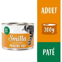 Produktbild von Smilla Geflügeltöpfchen Sparpaket mit zartem Geflügel und Ente getreidefrei 24 x 200 g - 6 x 200 g