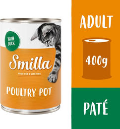 Smilla Geflügeltöpfchen Sparpaket mit zartem Geflügel und Ente getreidefrei 24 x 400 g – Bild 1 von 1