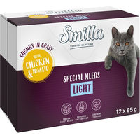 Produktbild von Smilla Katzen Nassfutter Adult Light Huhn mit Stückchen in Sauce 12 x 85 g getreidefrei - 12 x 85 g