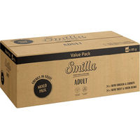 Produktbild von Smilla Katzen Nassfutter Adult Mixpaket Huhn und Forelle Stückchen in Sauce Getreidefrei 96 x 85 g - 96 x 85 g