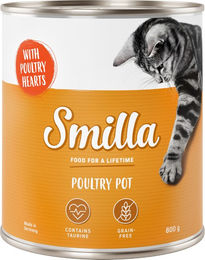 Smilla Katzen Nassfutter Mixpaket Geflügel Rind Lamm Fisch Ente Getreidefrei 6 x 800 g – Bild 1 von 1