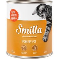 Produktbild von Smilla Katzen Nassfutter Mixpaket Geflügel Rind Lamm Fisch Ente Getreidefrei 6 x 800 g