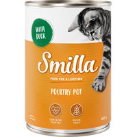 Produktbild von Smilla Katzen Nassfutter Mixpaket Geflügel Rind Ente Getreidefrei 6 x 400 g