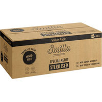 Produktbild von Smilla Katzen Nassfutter Mixpaket Sterilised Stückchen in Sauce Lachs und Pute für Adult 96 x 85 g - 96 x 85 g