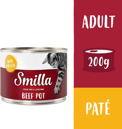 Smilla Katzen Nassfutter Rind mit Huhn Getreidefrei 6 x 200 g - 6 x 200 g – Bild 1 von 1