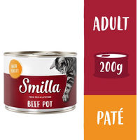 Produktbild von Smilla Katzen Nassfutter Rind mit Pute Getreidefrei 6 x 200 g - 6 x 200 g