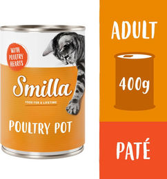 Smilla Katzenfutter Geflügel mit Geflügelherzen getreidefrei 6 x 400 g – Bild 1 von 1