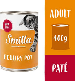 Smilla Katzenfutter Geflügel mit Rind und Ente getreidefrei 6 x 400 g - 6 x 400 g – Bild 1 von 1
