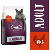 Produktbild von Smilla Katzenfutter Hairball Geflügel Adult 2 x 10 kg Sparpaket