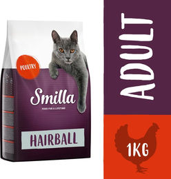 Smilla Katzenfutter Hairball Geflügel für Adult 1 kg – Bild 1 von 1