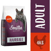 Produktbild von Smilla Katzenfutter Hairball Geflügel für adulte Katzen 4 kg