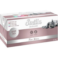 Produktbild von Smilla Katzenfutter Nass Probiermix Fine Menu Pastete Getreidefrei Ohne Zucker Laktosefrei 8 x 100 g - 8 x 100 g