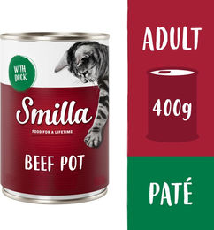Smilla Katzenfutter Rind mit Ente Getreidefrei 6 x 400 g - 6 x 400 g – Bild 1 von 1