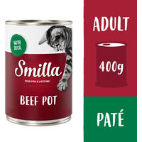 Produktbild von Smilla Katzenfutter Rind mit Ente Getreidefrei 6 x 400 g - 6 x 400 g