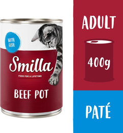 Smilla Katzenfutter Rind mit Fisch Getreidefrei und Ohne Zucker 6 x 400 g - 6 x 400 g – Bild 1 von 1