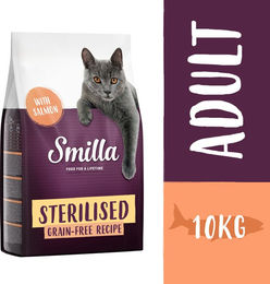 Smilla Katzenfutter Sterilised mit Lachs Getreidefrei Sensitive Adult 2 x 10 kg – Bild 1 von 1