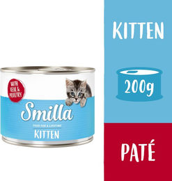 Smilla Kitten Nassfutter Geflügel und Kalb Getreidefrei ohne Zucker 24 x 200 g - 24 x 200 g – Bild 1 von 1
