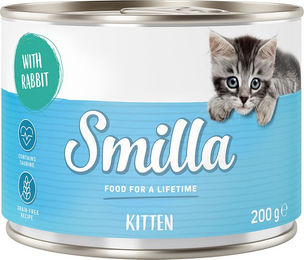Produktbild von Smilla Kitten Nassfutter Kaninchen Getreidefrei und Ohne Zucker 24 x 200 g - 24 x 200 g