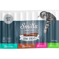 Produktbild von Smilla Long Sticks Mixpaket 2 Kaninchen Gans Lamm und Wild Leckerli für Kaninchen 10 x 5 g