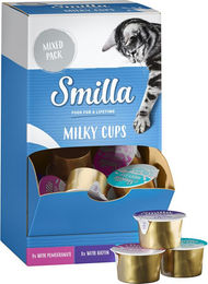 Produktbild von Smilla Milky Cups Leckerli Mixpaket 75 x 15 g
