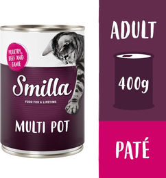Smilla Multifleischtöpfchen Hund Geflügel Rind und Wild getreidefrei 6 x 400 g - 6 x 400 g – Bild 1 von 1