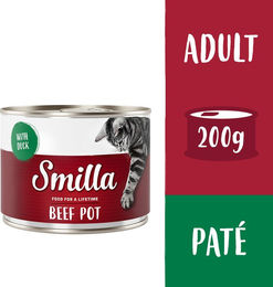 Smilla Nassfutter für Katzen Rind mit Ente Getreidefrei 6 x 200 g - 6 x 200 g – Bild 1 von 1