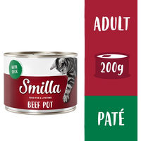 Produktbild von Smilla Nassfutter für Katzen Rind mit Ente Getreidefrei 6 x 200 g - 6 x 200 g